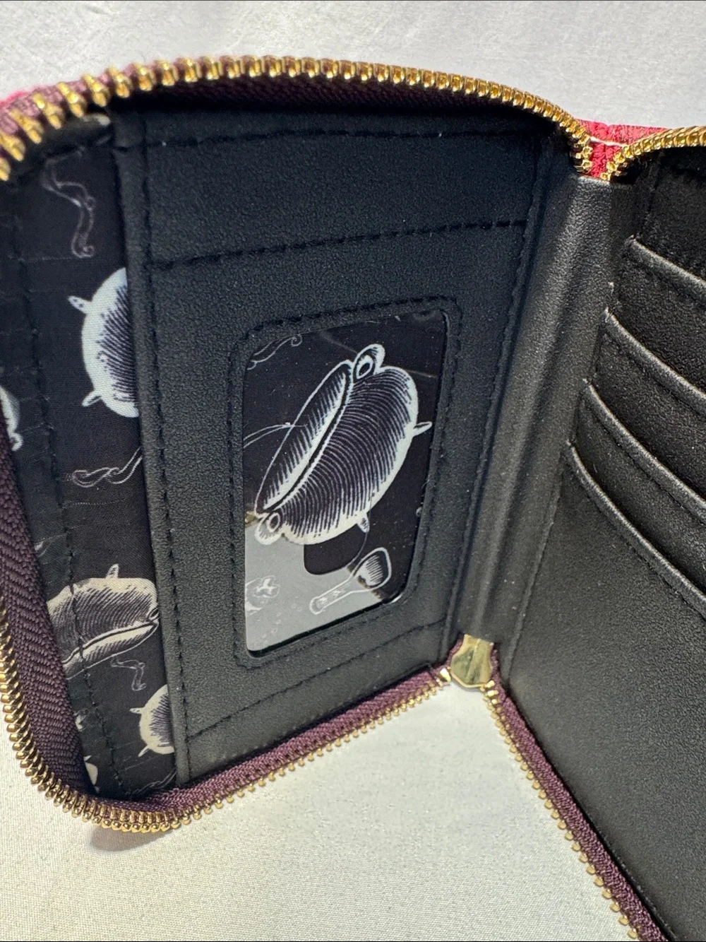 Loungefly Burgundy Velvet 'I Smell Children' Coin Purse